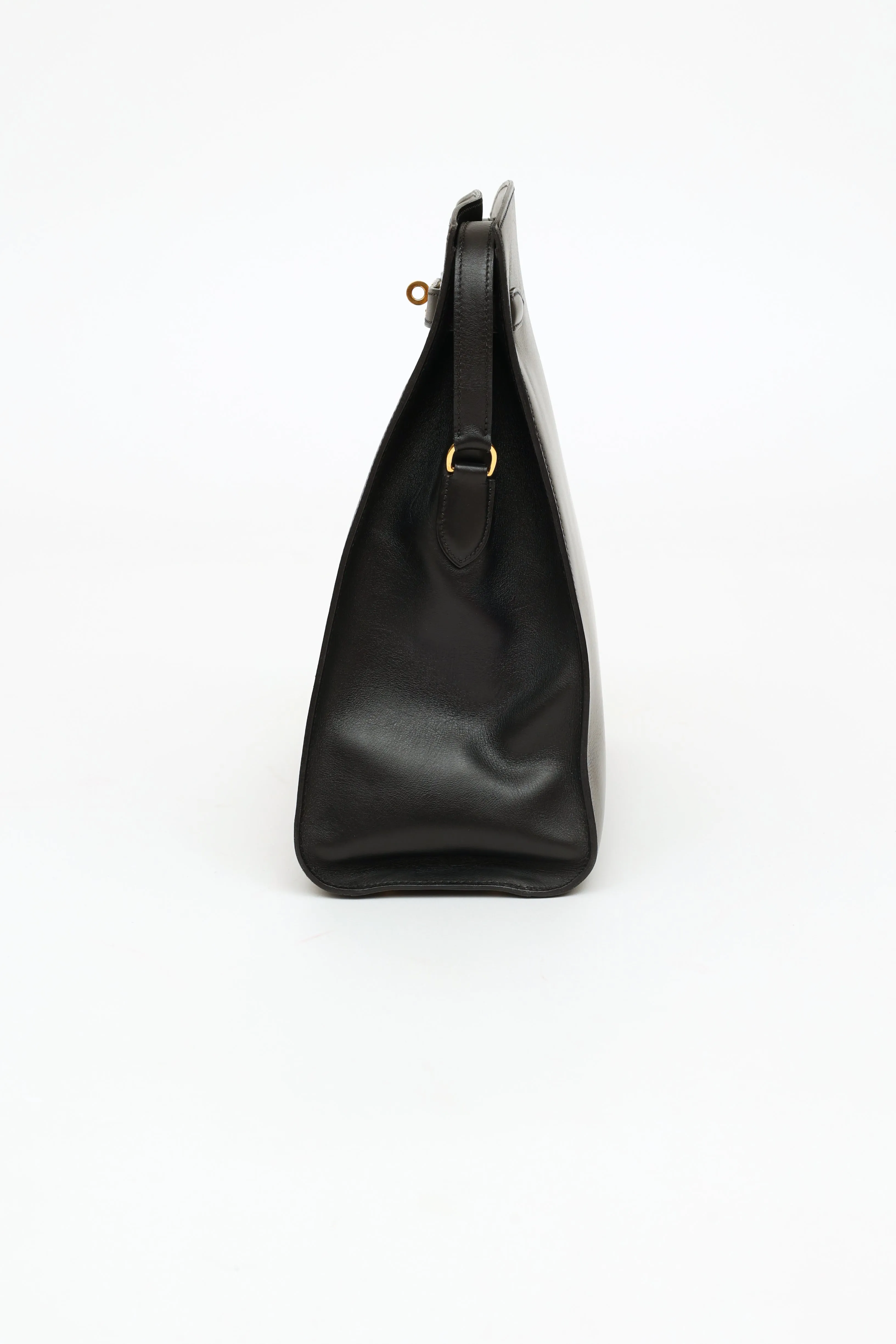 1995 Noir Box Calf Kelly Sport 30 Bag