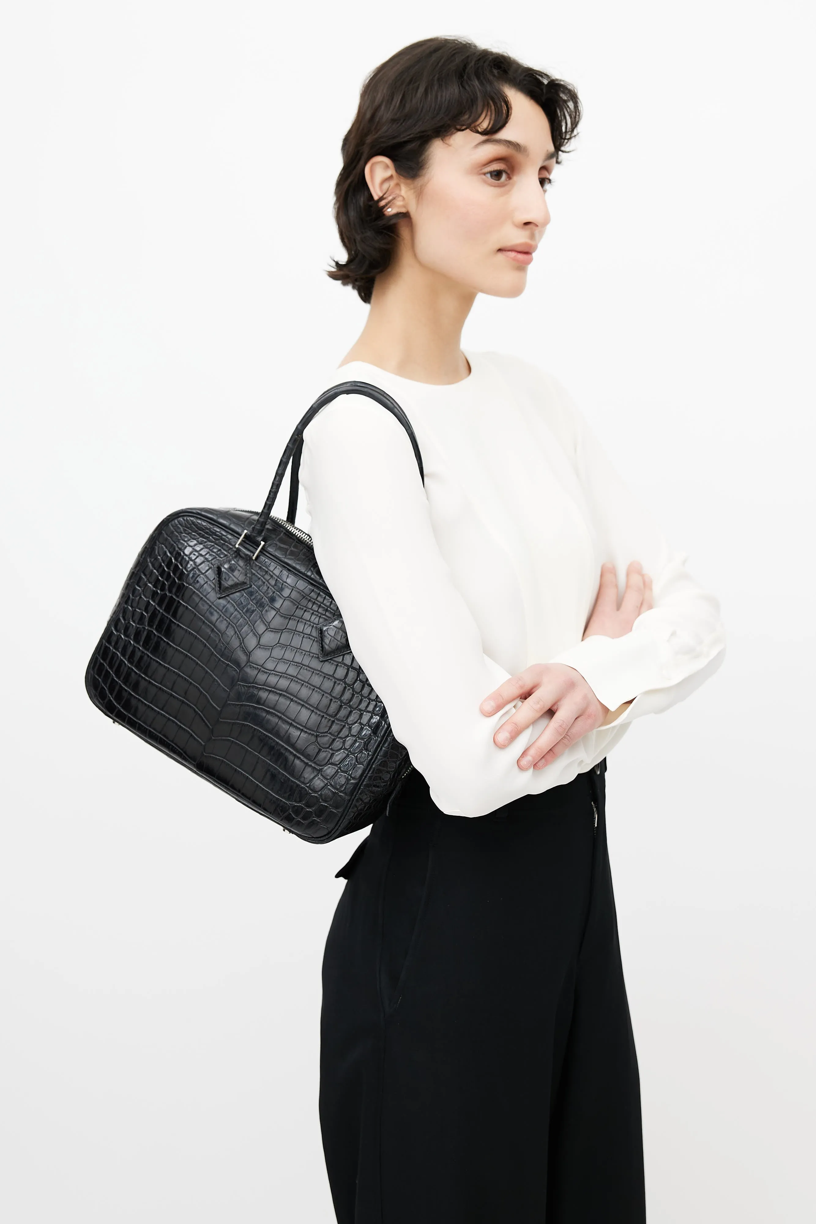 2011 Noir Plume 28 Shoulder Bag