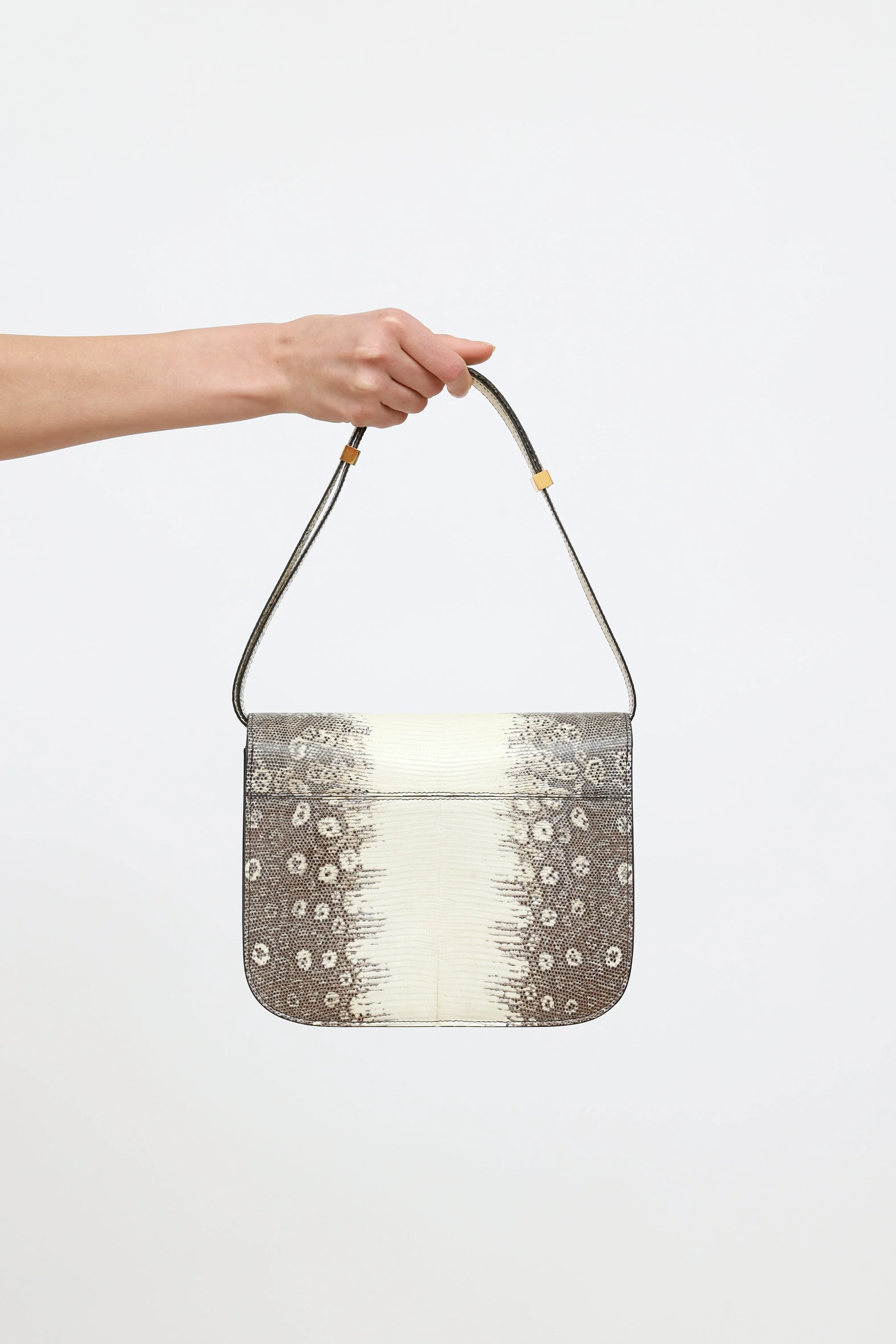 2019 White Medium Classic Exotic Box Bag