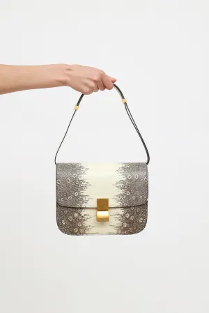 2019 White Medium Classic Exotic Box Bag