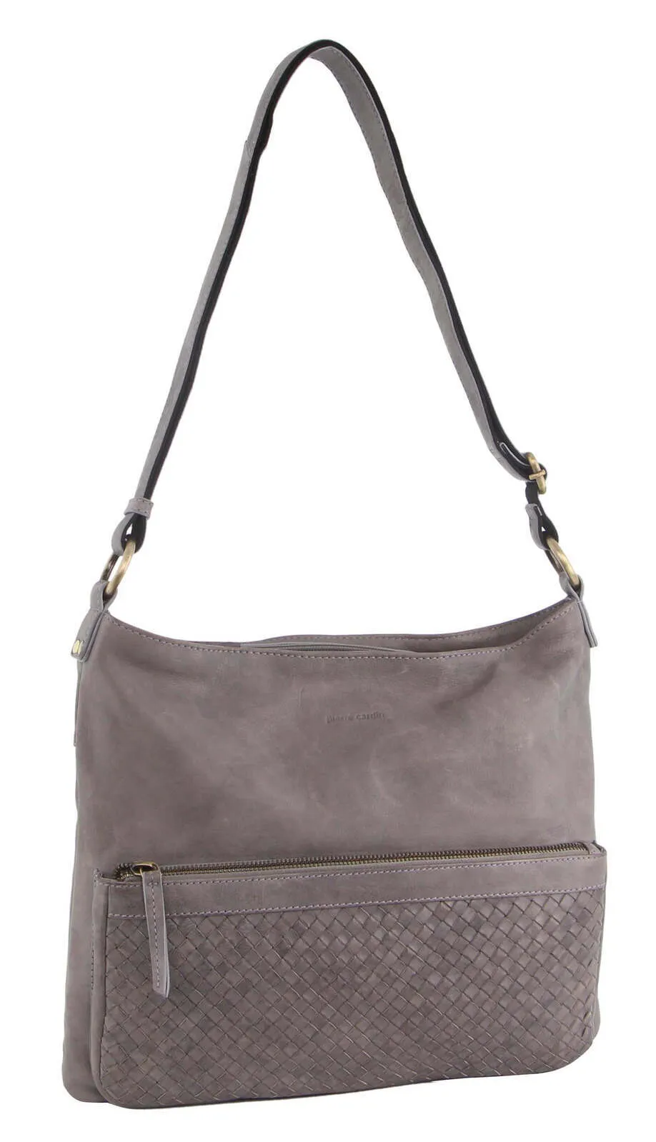 3Pc Set Pierre Cardin Womens Woven Leather Backpack   Cross-Body Bags - Sky Blue