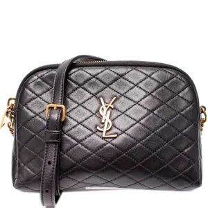 733667 Gaby Zip Pouch Quilted Lambskin
