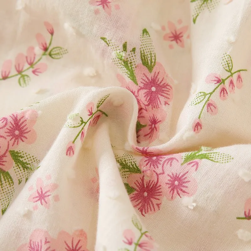 Baby Girl Floral Blossom Design Onesie with Headband Set