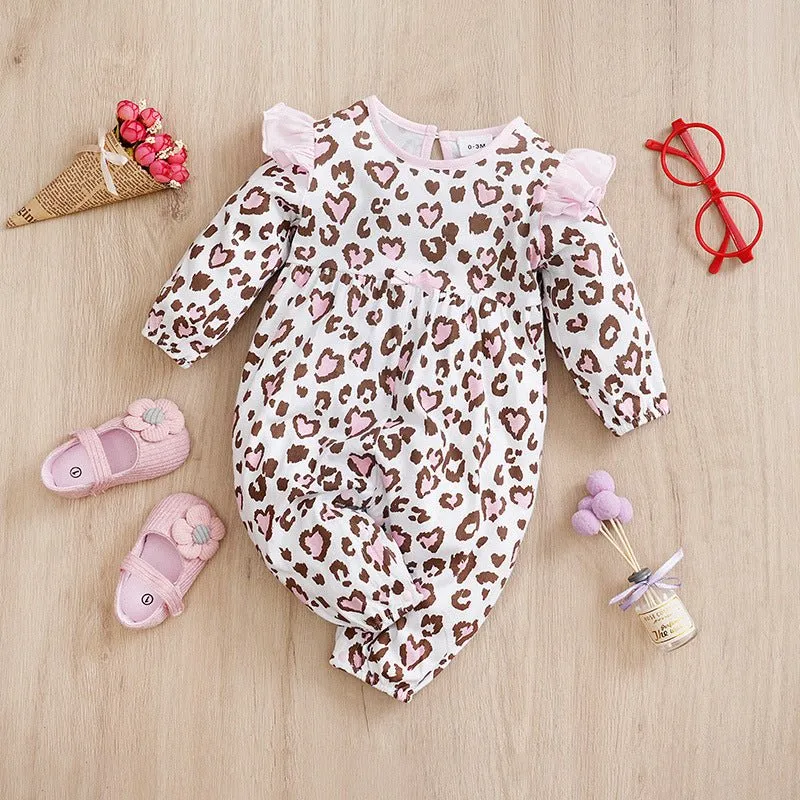 Baby Girl Mixed Patterns Long Sleeve Jumpsuit (6 Designs)