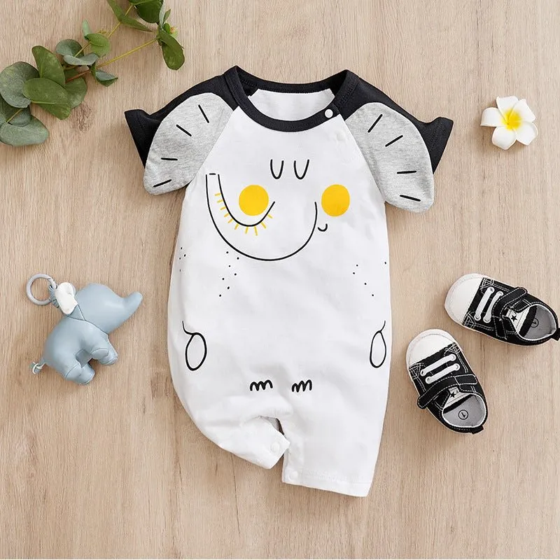 Baby's 11 Different Elephant Design One-Piece Jumpsuits