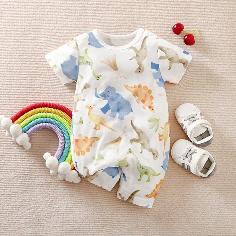 Baby's 11 Different Elephant Design One-Piece Jumpsuits