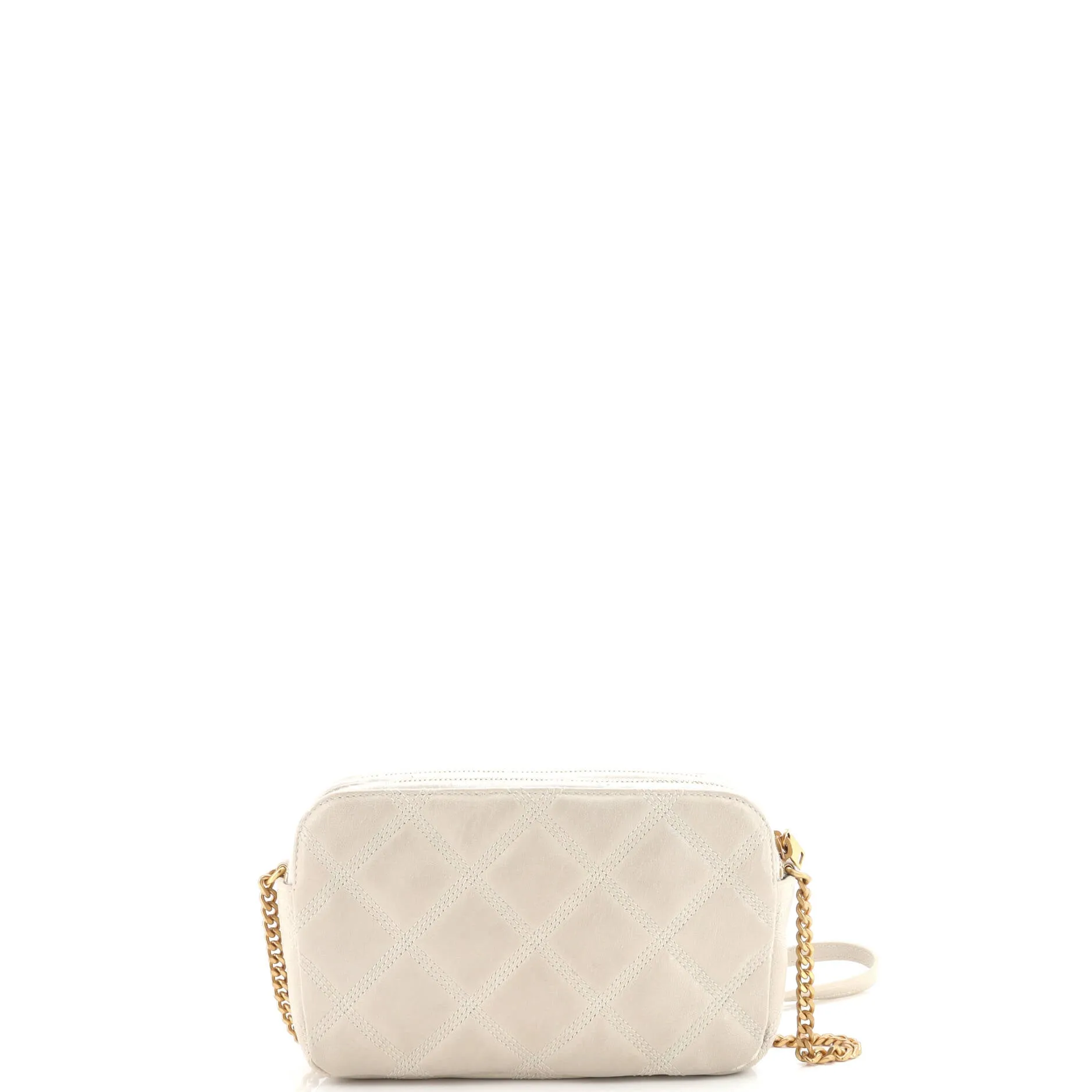 Becky Double Zip Crossbody Bag Quilted Leather Mini
