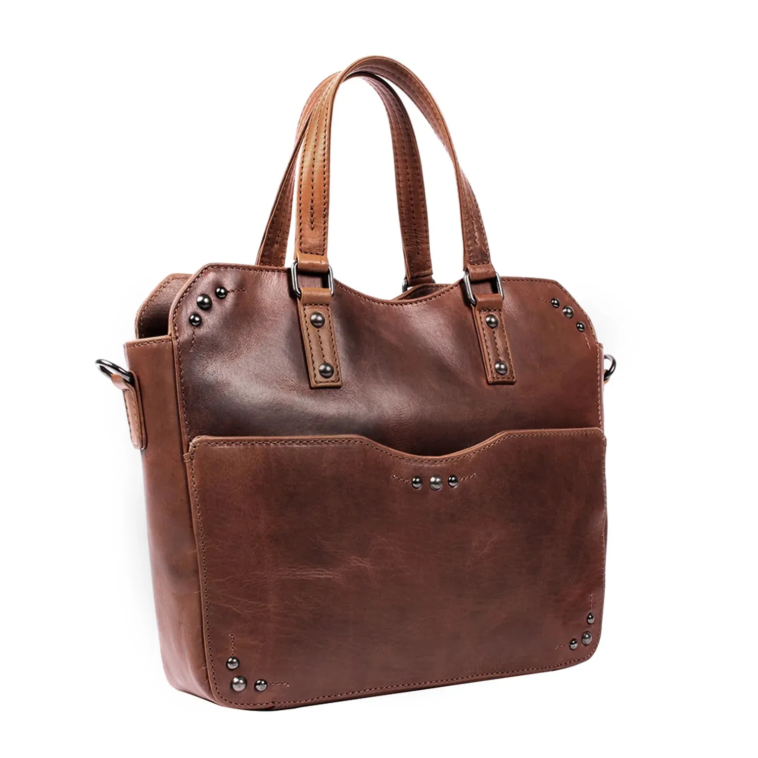 Bethany Leather Concealed Carry Lockable Satchel