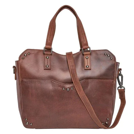 Bethany Leather Concealed Carry Lockable Satchel