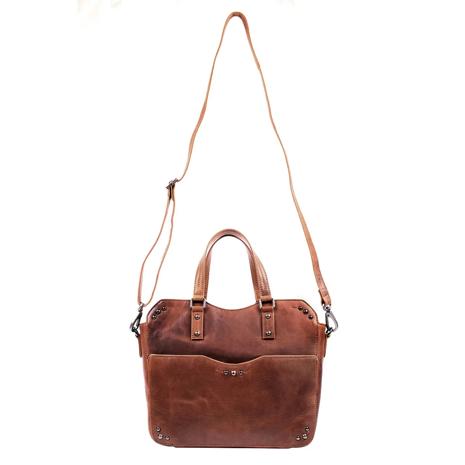Bethany Leather Concealed Carry Lockable Satchel