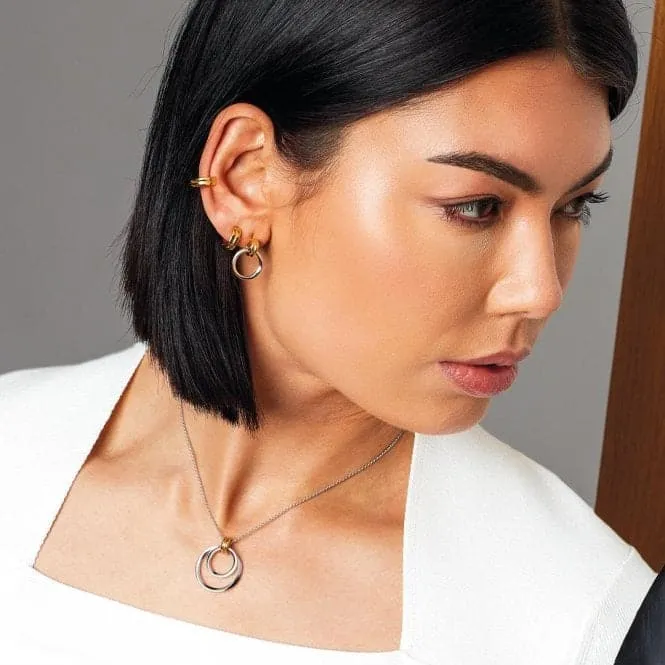 Bevel Unity Golden Solo Ear Cuff 41171GD