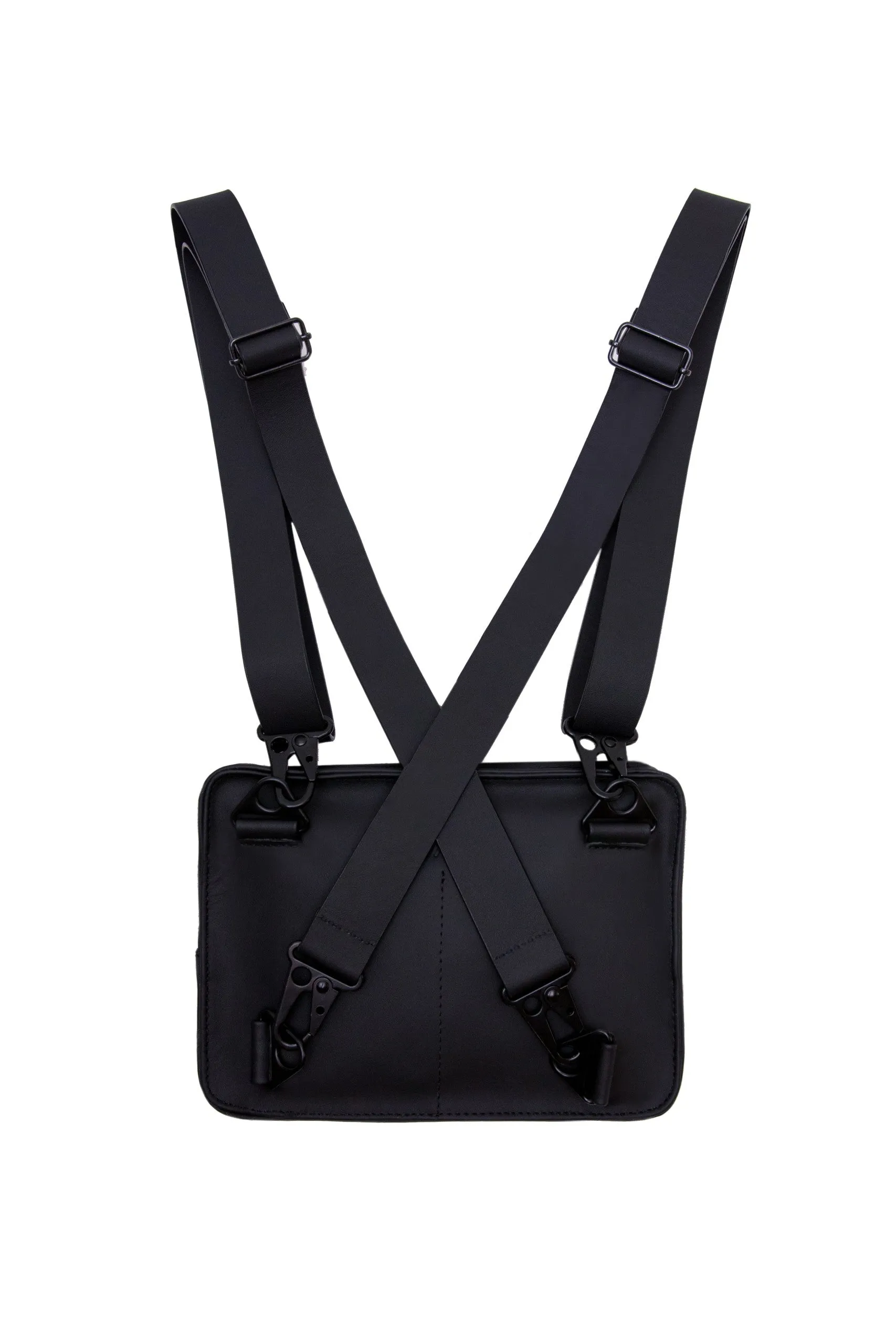 Black Adjustable Box Bag