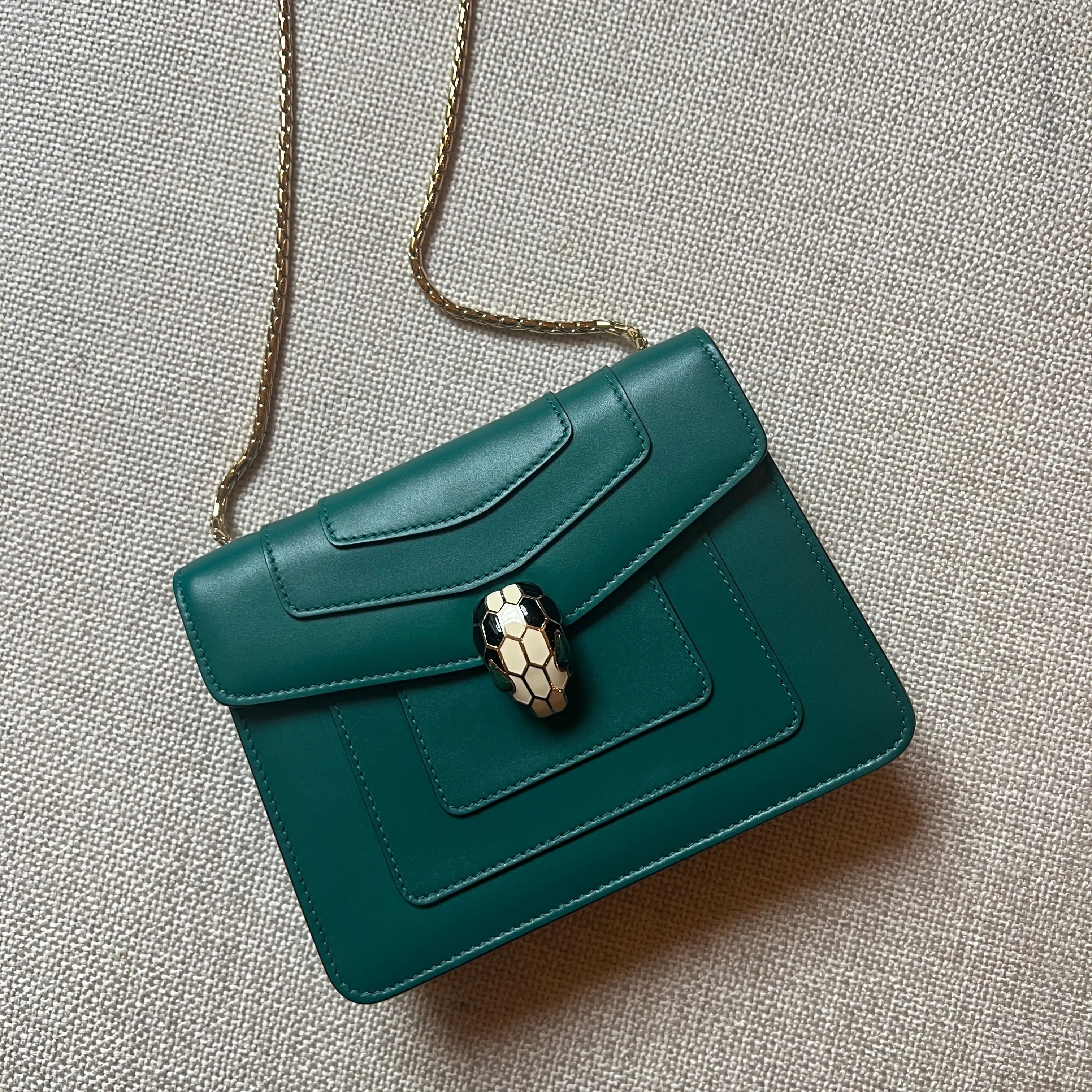 Bvlgari Small Serpentini Leather Bag