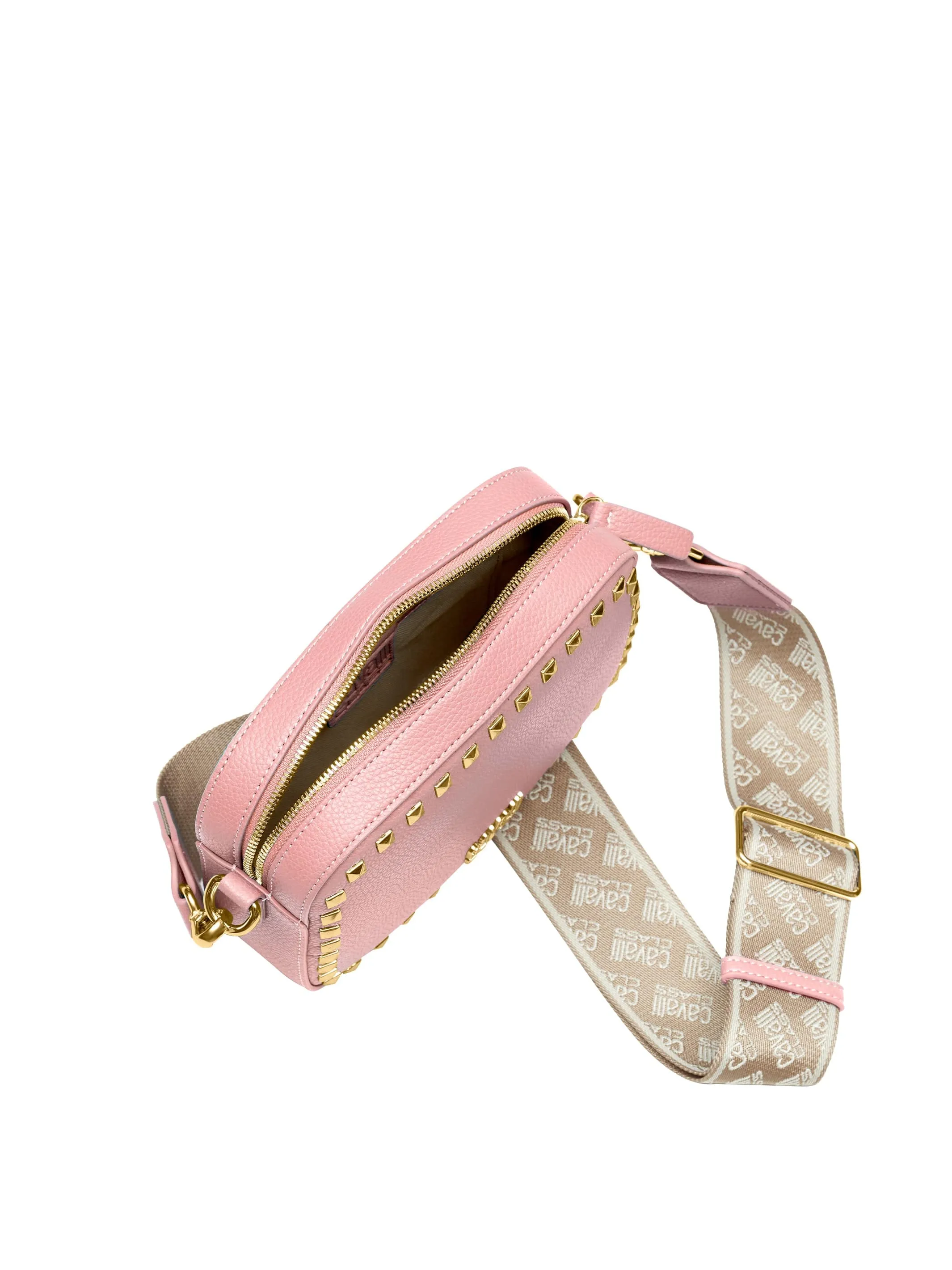 Cavalli Class ANCONA Powder Pink Small Square Crossbody bag