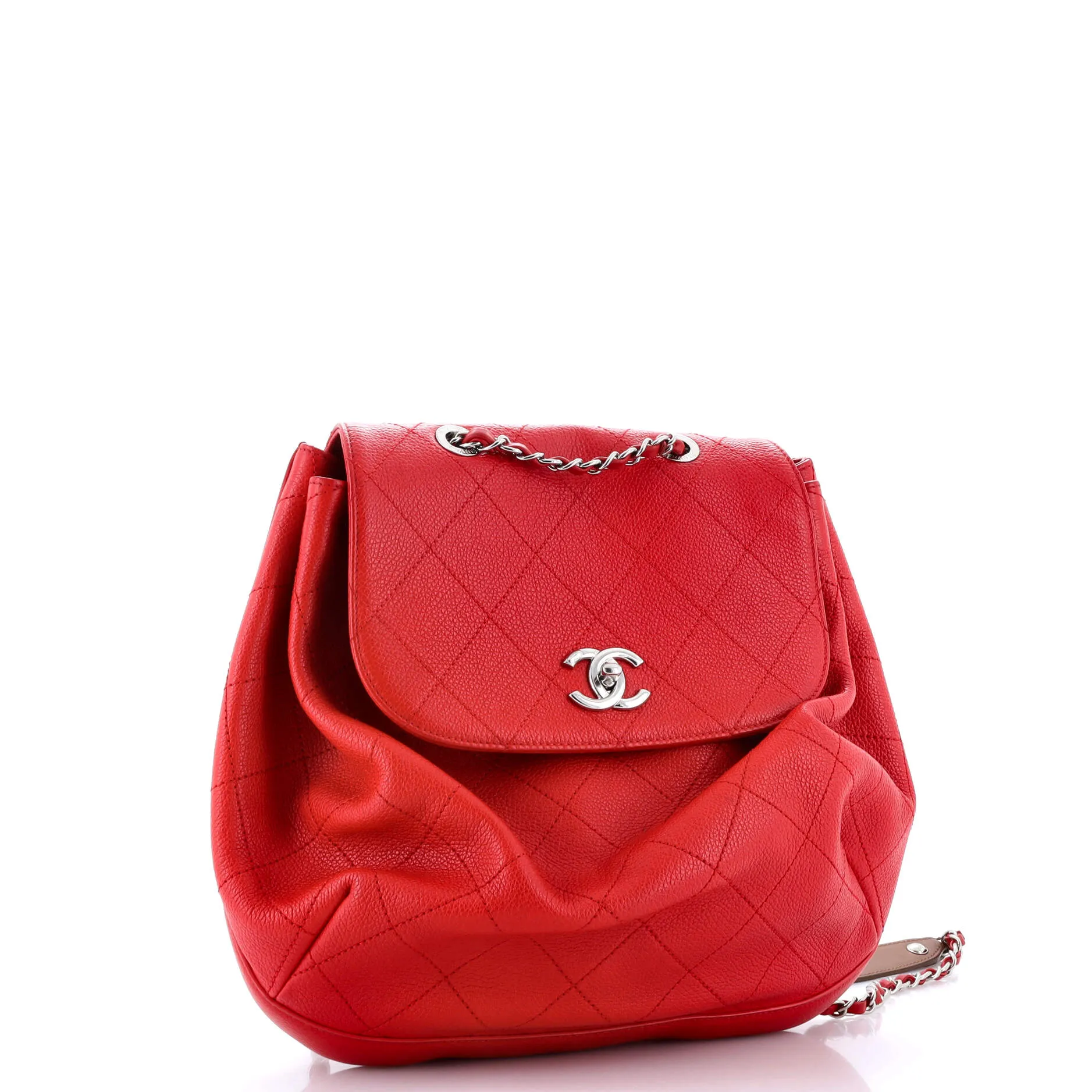 CC Drawstring Backpack Quilted Caviar Medium