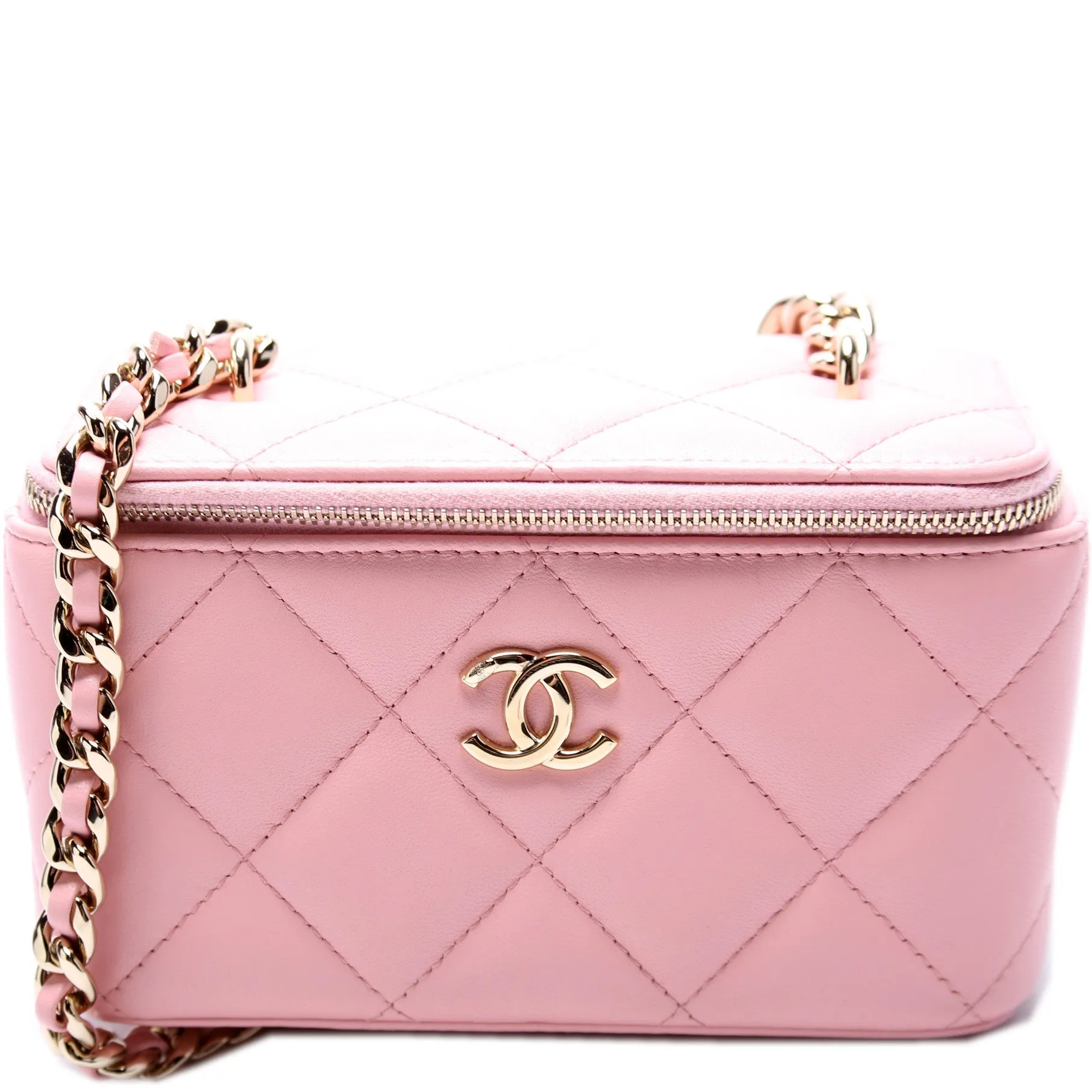 CC Vanity W/ Chain Quilted Lambskin
