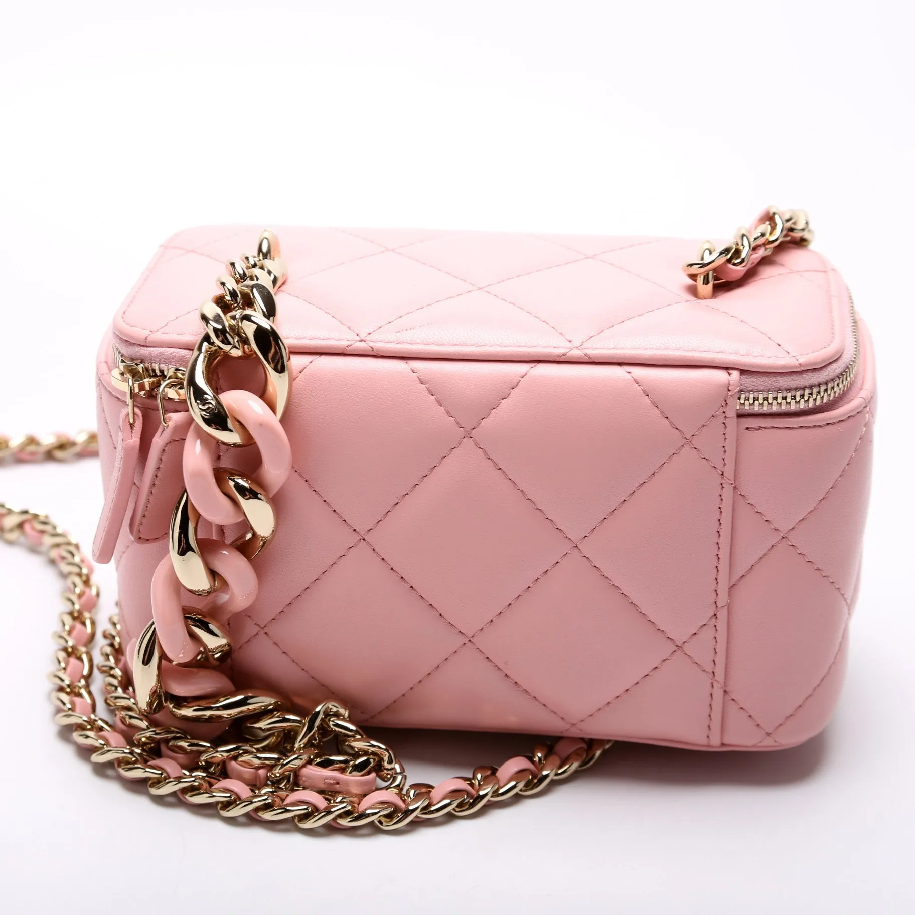 CC Vanity W/ Chain Quilted Lambskin