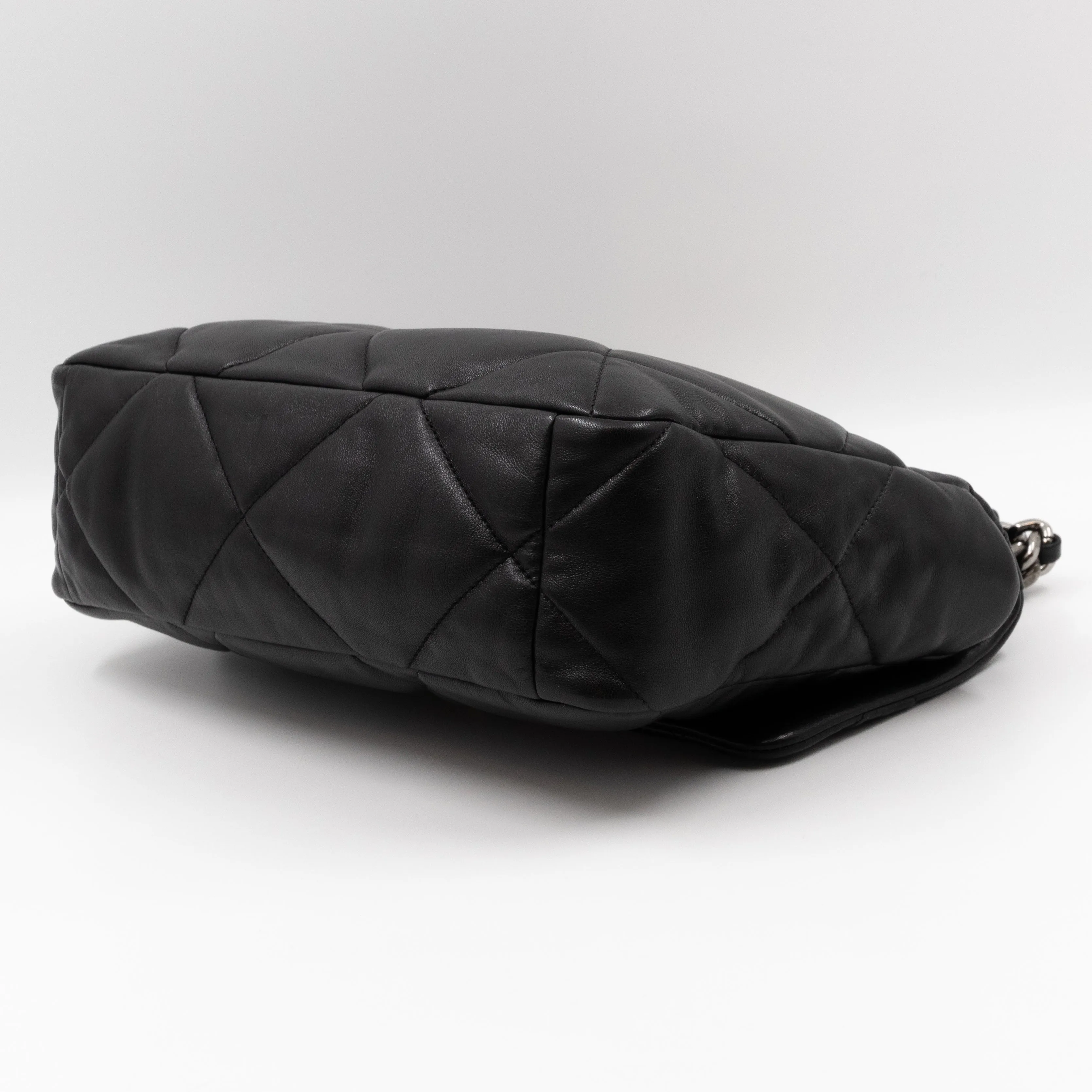 Chanel 19 Large Black Shiny Lambskin