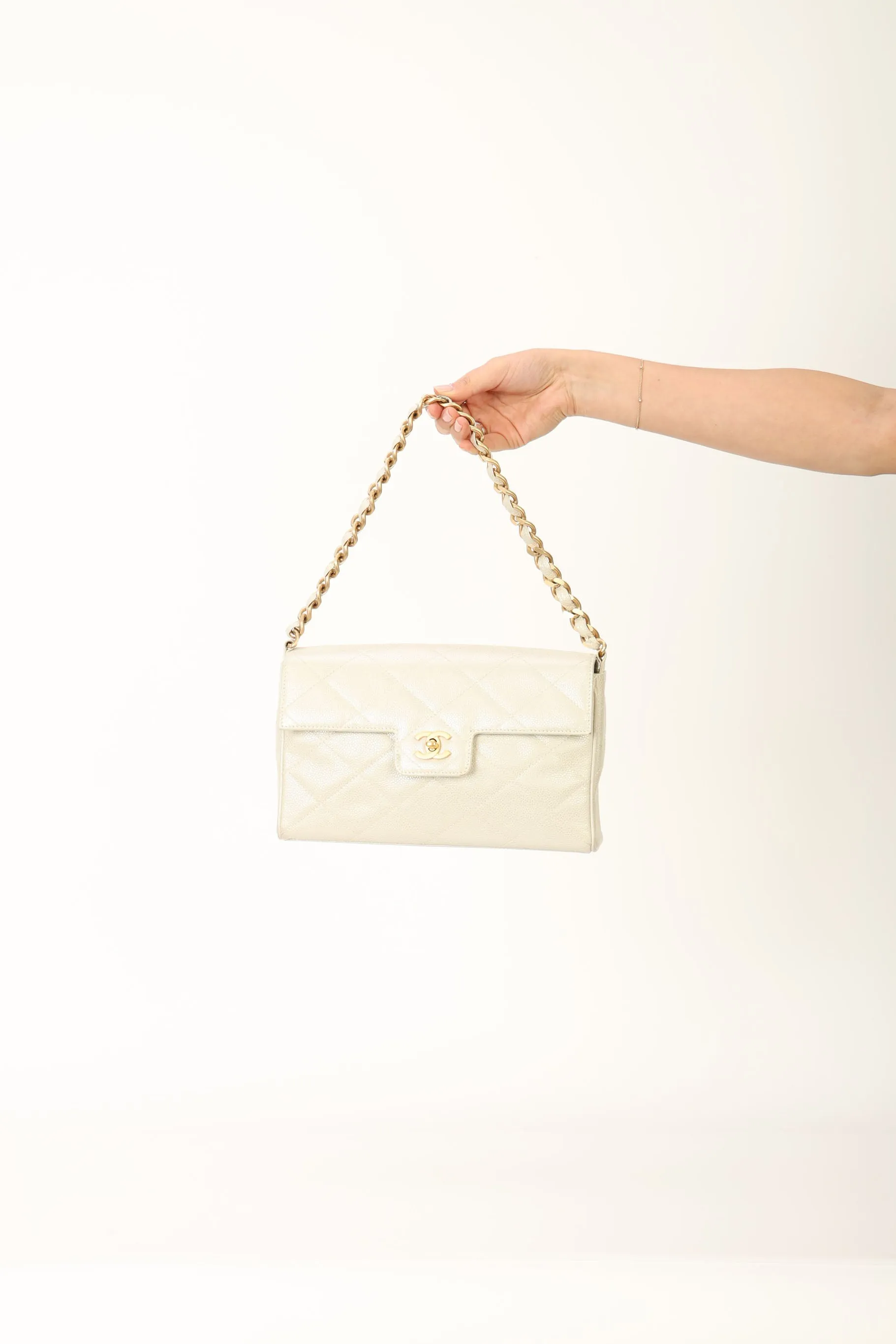 Chanel 2000 Caviar Iridescent Shoulder Bag