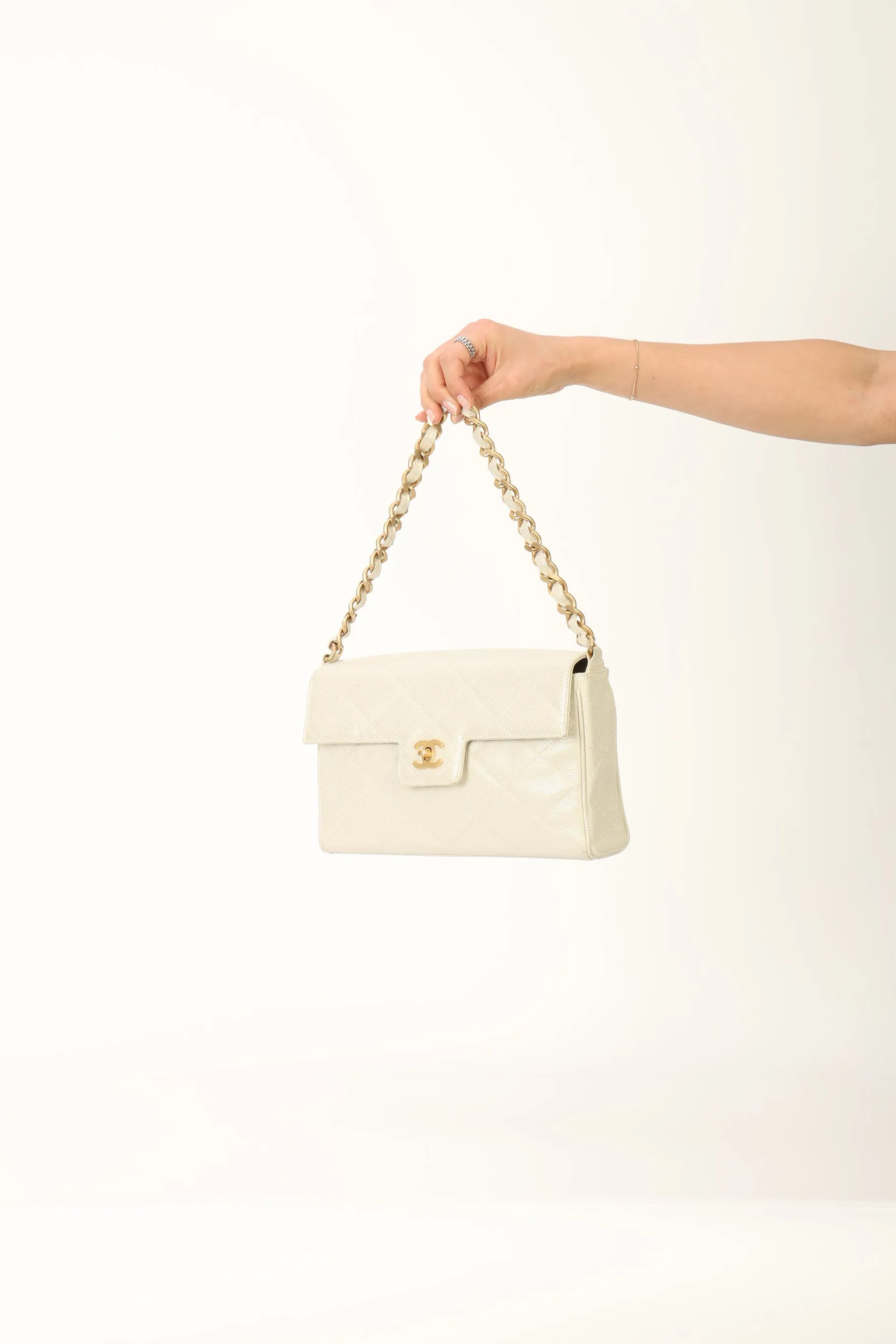 Chanel 2000 Caviar Iridescent Shoulder Bag