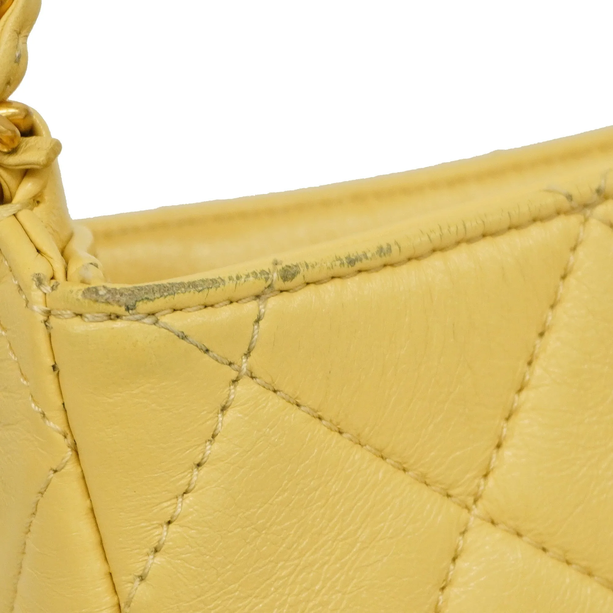 CHANEL   Matelasse Chain Shoulder Women's Leather Shoulder Bag Beige