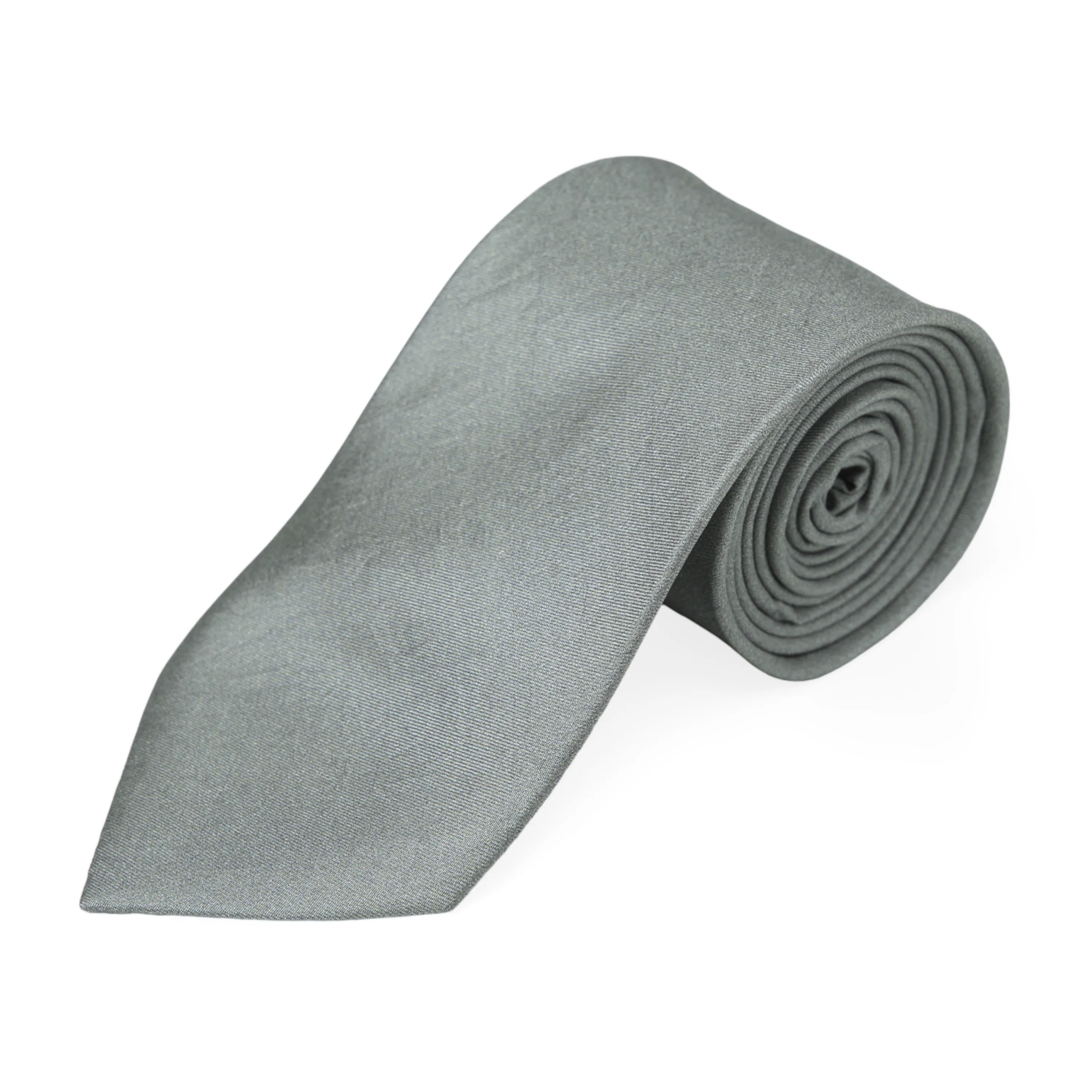Chokore Dark Grey Twill Silk Tie - Solids line