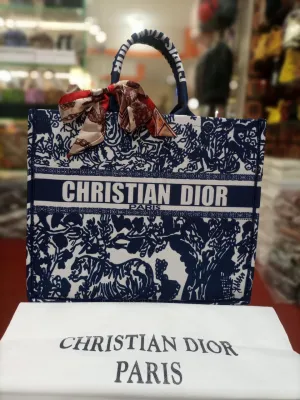 Christian Dior Premium Quality Tote Bag For Women (Blue)