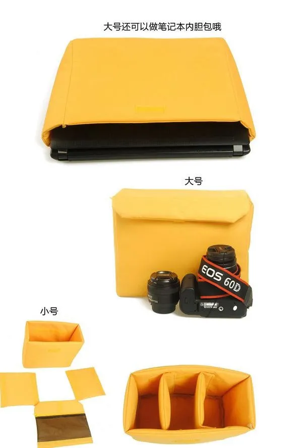 Dark Coffee DSLR Vintage Canvas Leather Camera Bag