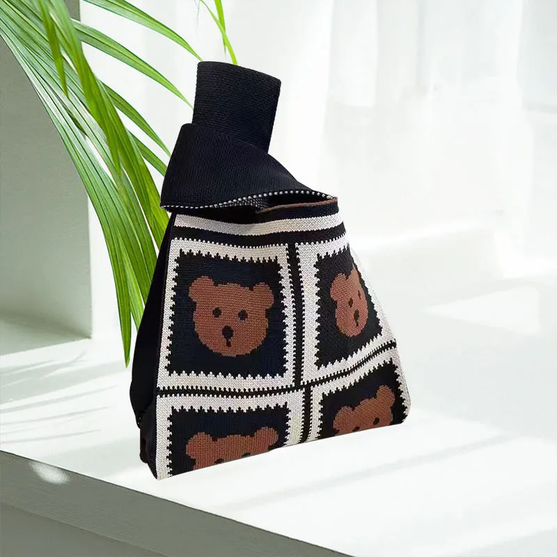 DUNNMALL New Ladies' Pouch Women's Portable Tote Bag Outdoor Fashion Portable Storage Bag Korean Style Shoulder Bag with Hand Gift Bag