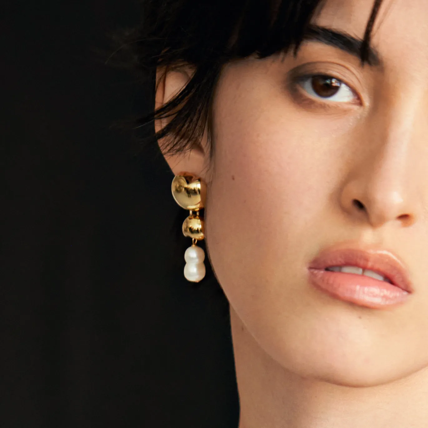 Franca Pearl Drops - Gold