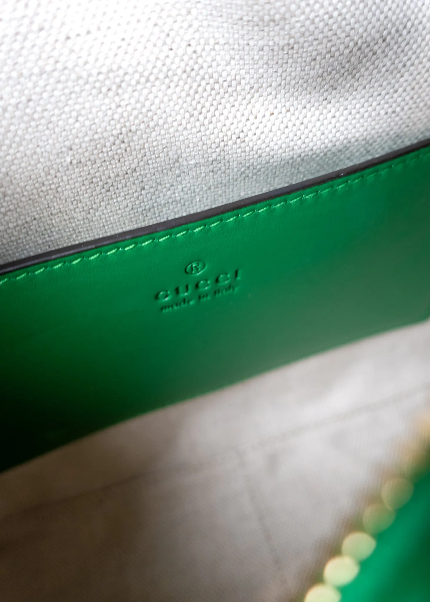 Gucci Calfskin GG Matelassé Shoulder Bag