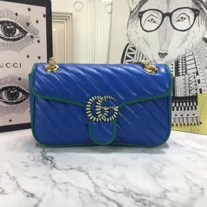Gucci GG Marmont Small Matelassé Shoulder Bag