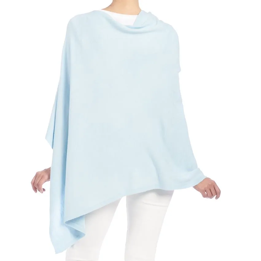 Lightweight Poncho - Powder Blue