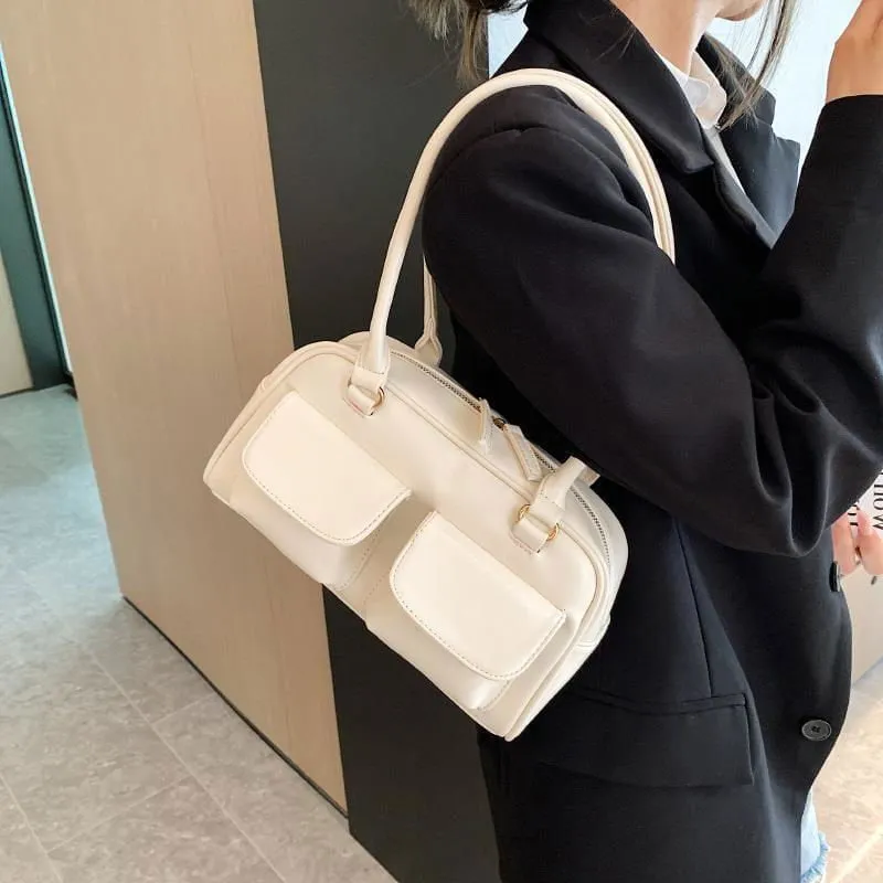 LovelyRLovely Versatile Square Multi-pocket Design Shoulder Bag