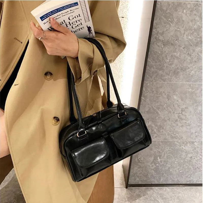 LovelyRLovely Versatile Square Multi-pocket Design Shoulder Bag