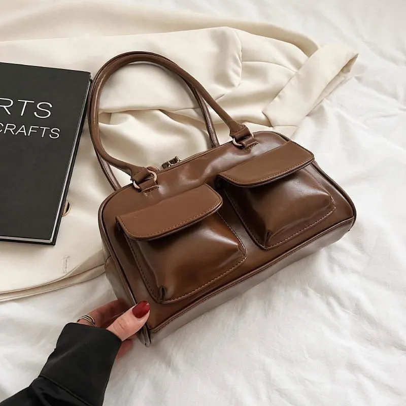 LovelyRLovely Versatile Square Multi-pocket Design Shoulder Bag