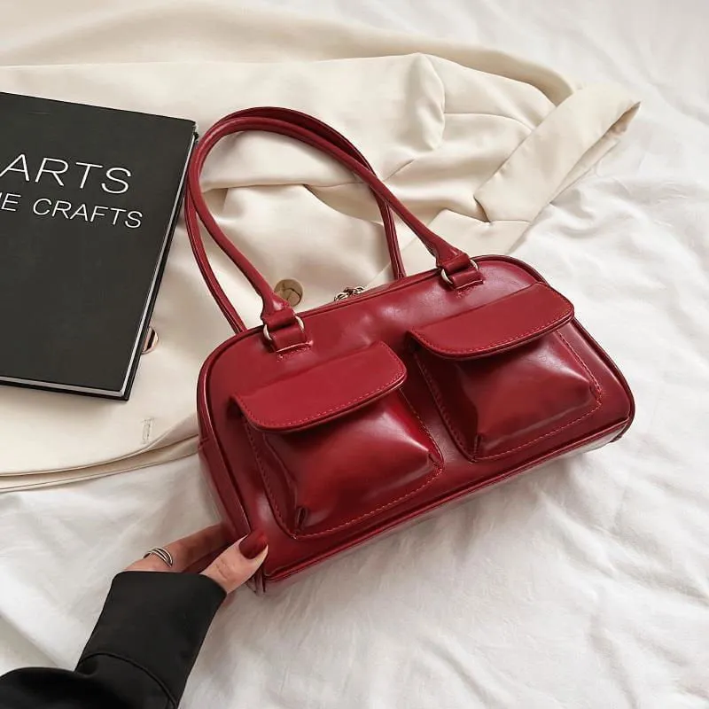LovelyRLovely Versatile Square Multi-pocket Design Shoulder Bag