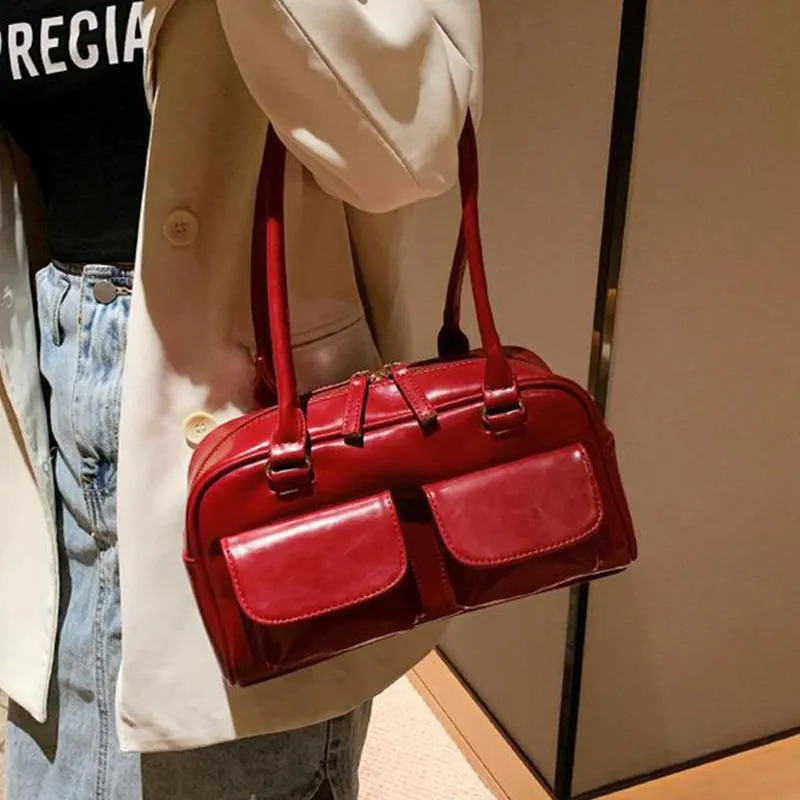 LovelyRLovely Versatile Square Multi-pocket Design Shoulder Bag
