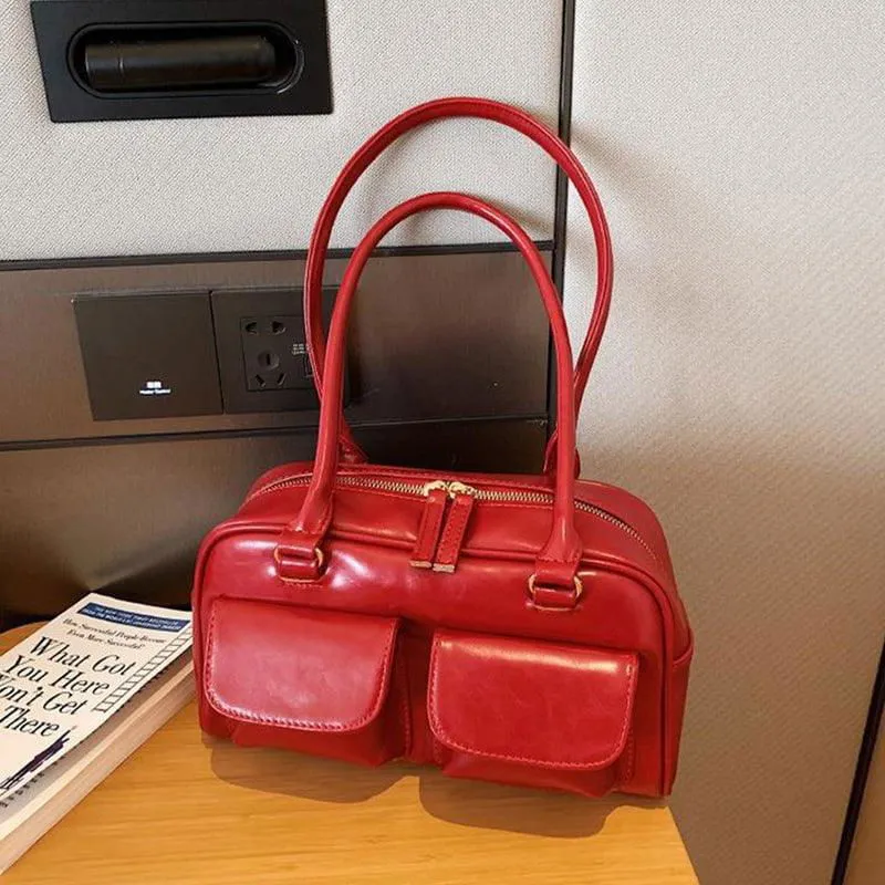 LovelyRLovely Versatile Square Multi-pocket Design Shoulder Bag