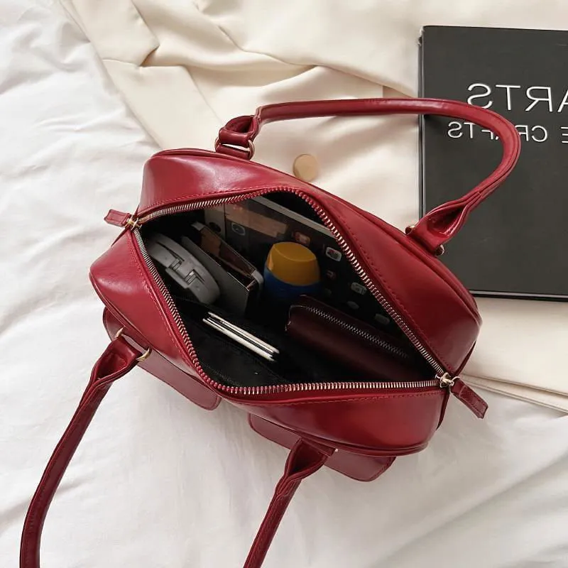 LovelyRLovely Versatile Square Multi-pocket Design Shoulder Bag