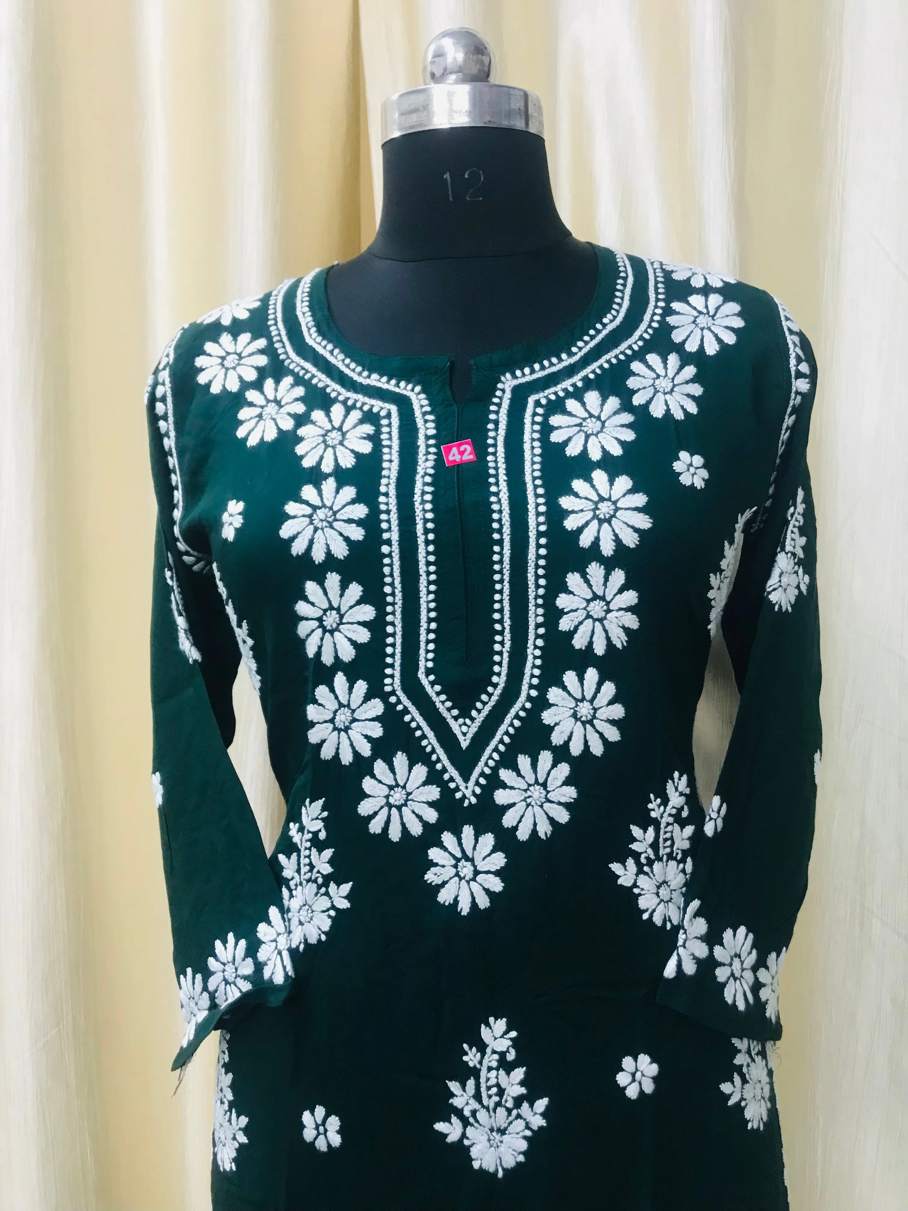 Modal Chikankari kurti