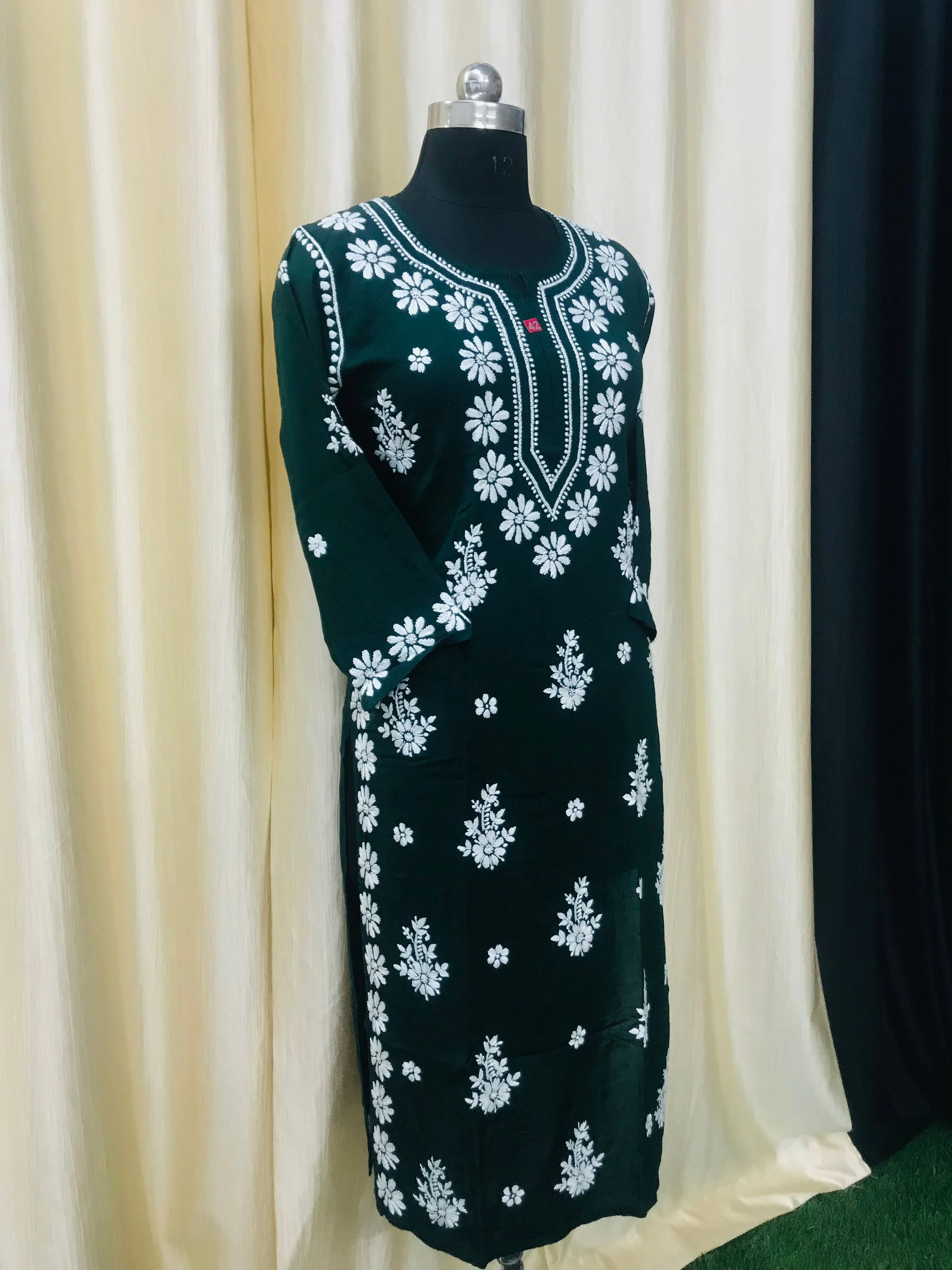 Modal Chikankari kurti