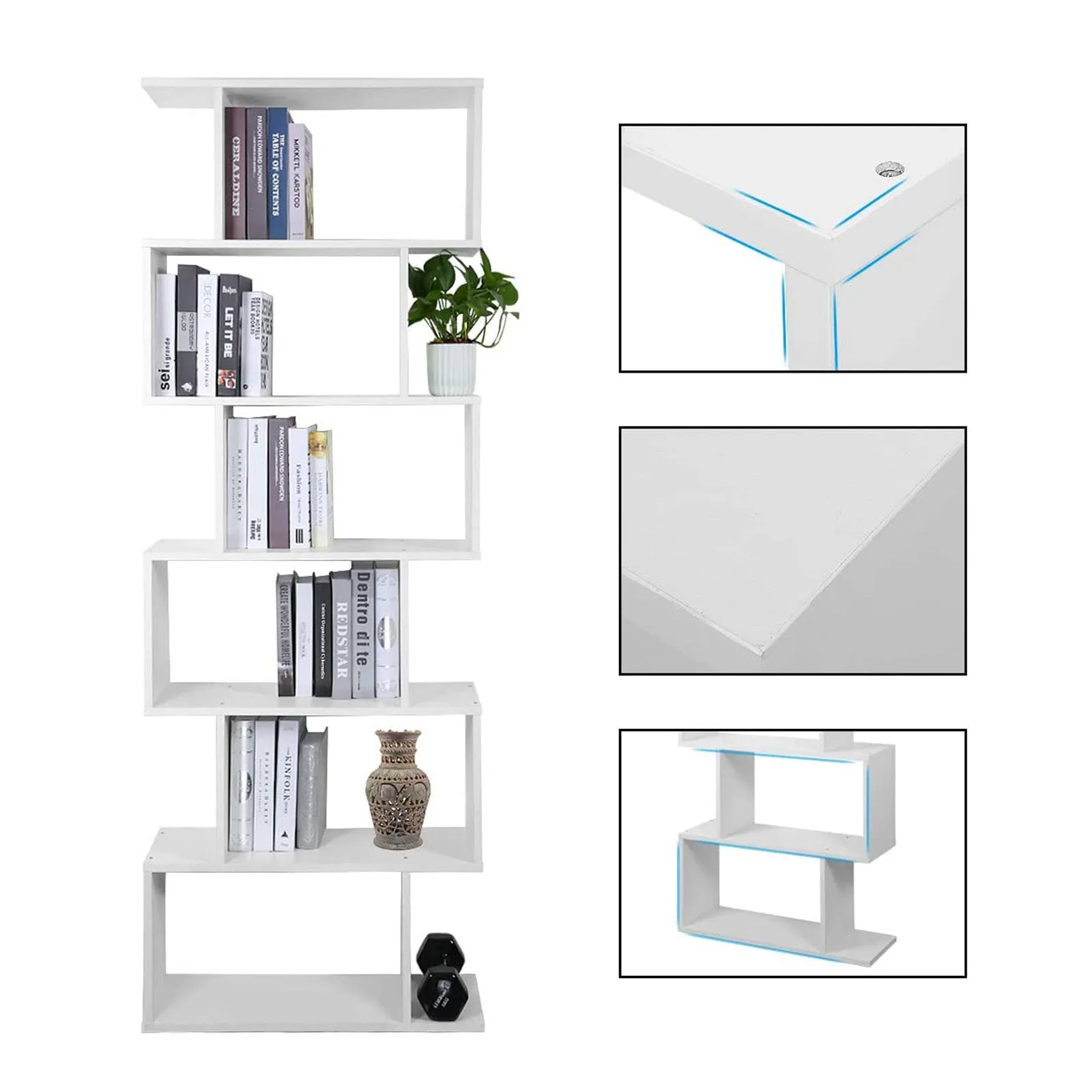 Modern Bookcase, Stacked and Multilayer Structure