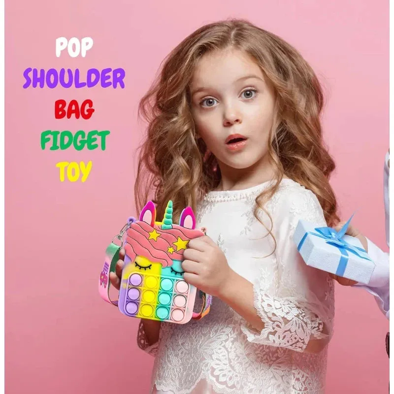 Pop It Unicorn Bag For Girls