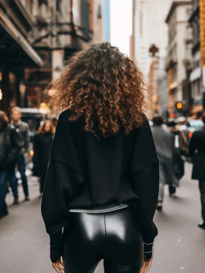 QUEEN SWEATER SLEEK - BLACK