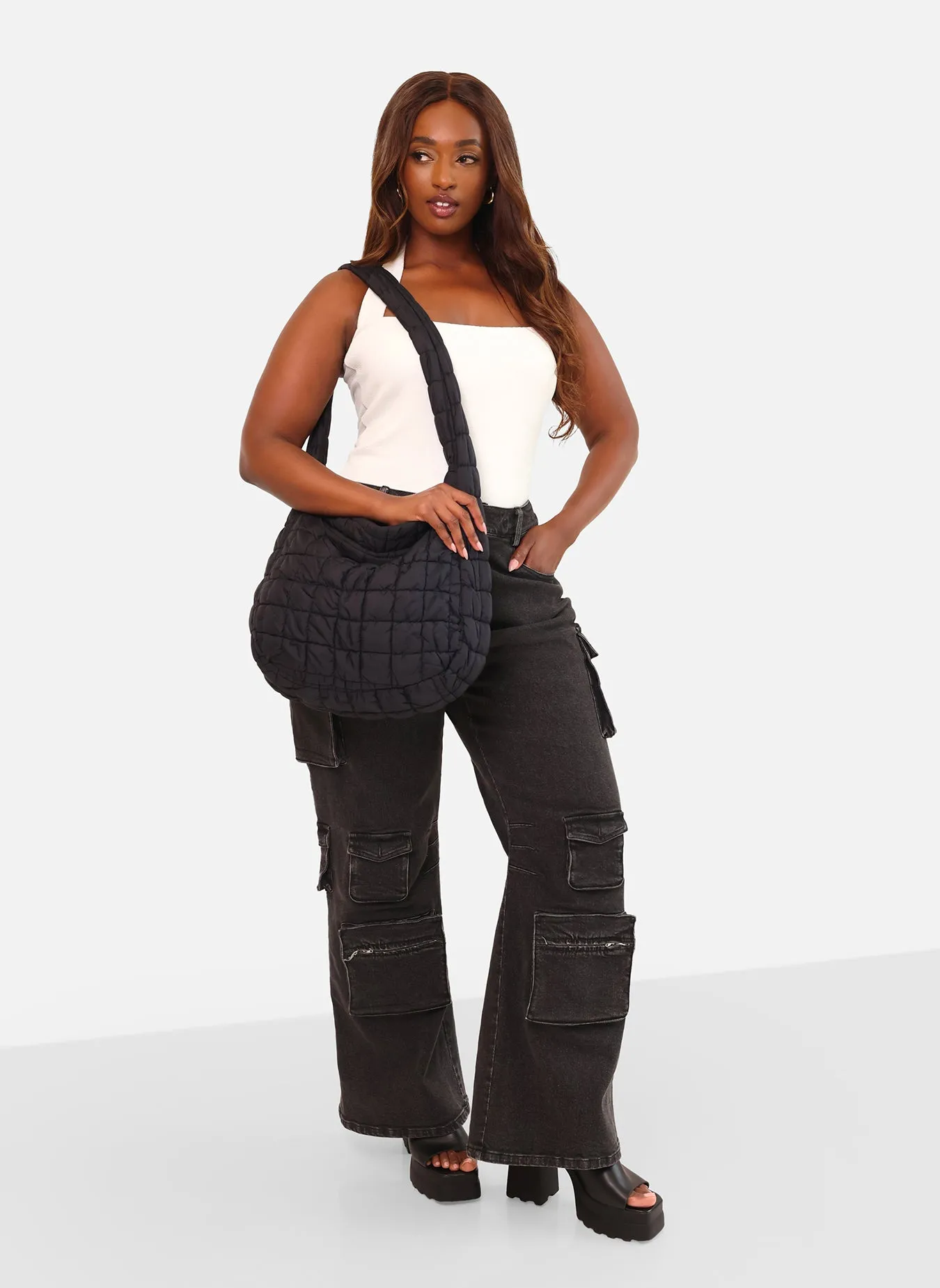 Quilted Crossbody Shoulder Bag