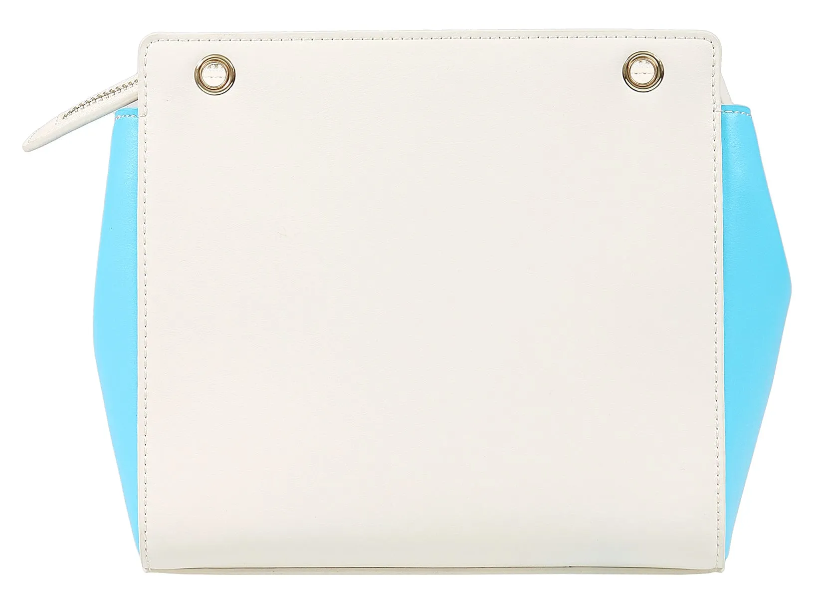 Roberto Cavalli Class GWLPD4 T37 Brigitte 00 Ivory/Blue Small Shoulder Bag
