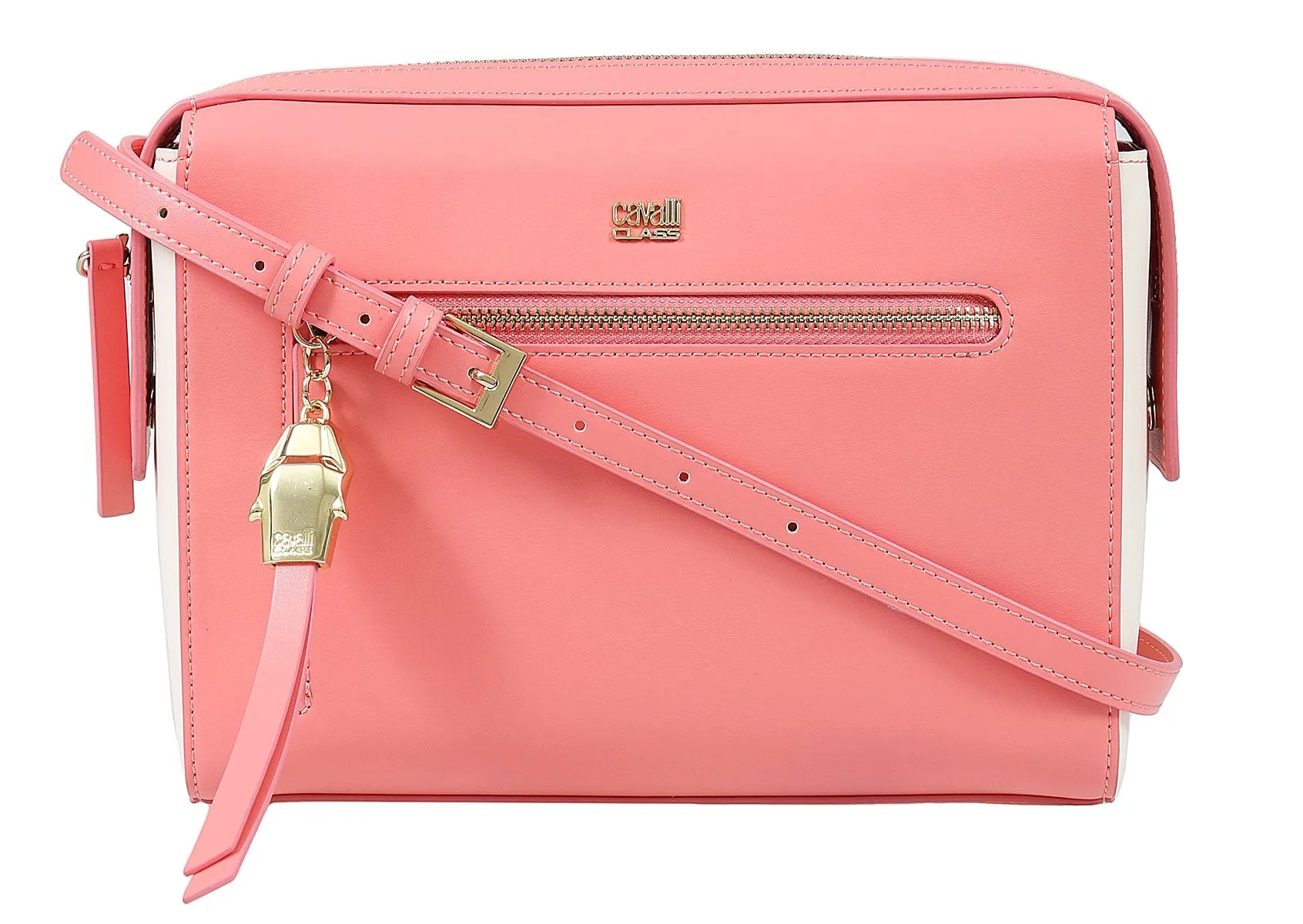 Roberto Cavalli Class GWLPD5 T35 Brigitte 0 Peach/Ivory Medium Shoulder Bag