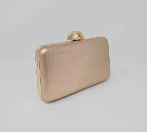 Rose Gold Shimmer Clutch Bag