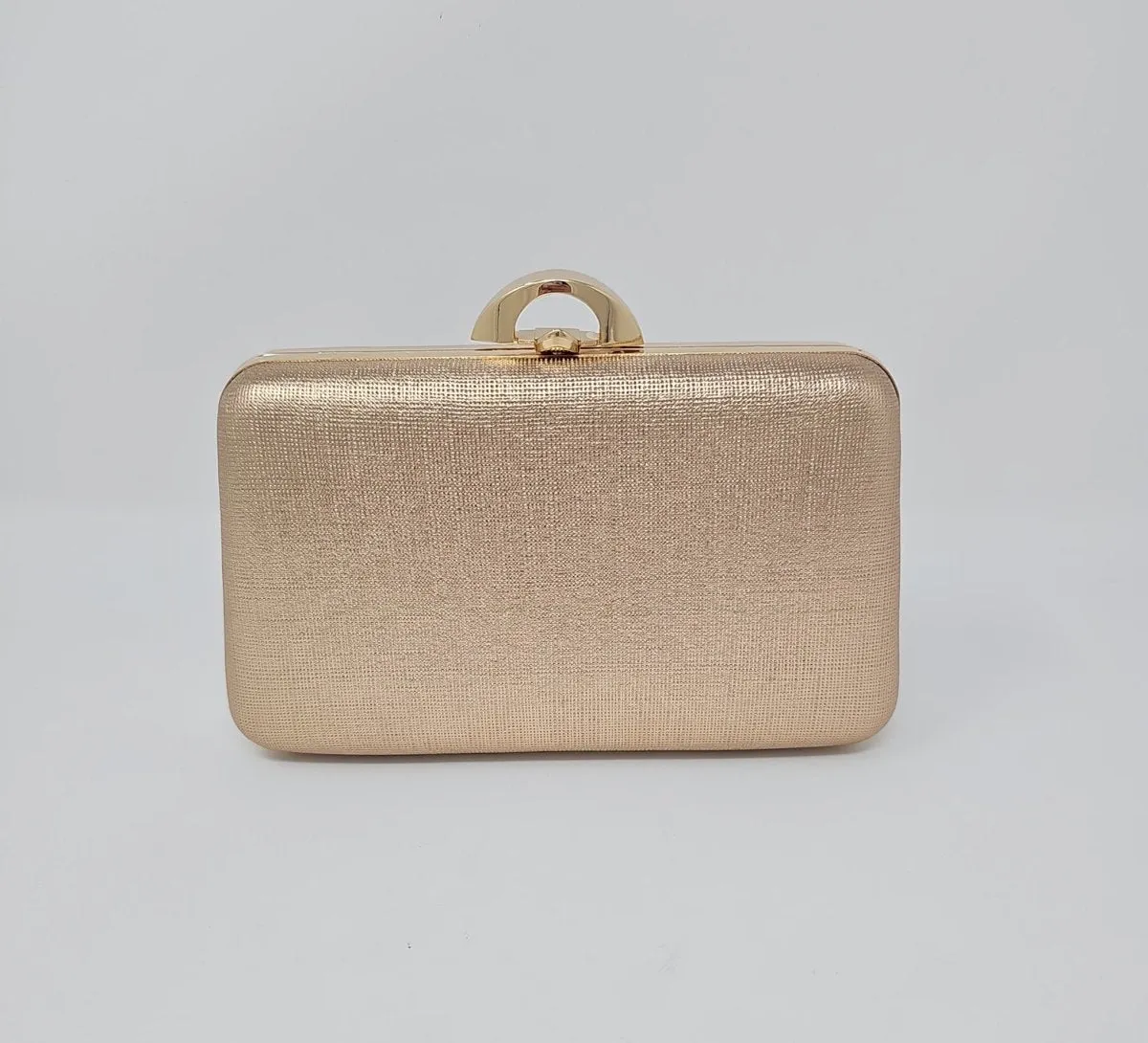 Rose Gold Shimmer Clutch Bag